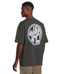 Футболка AllSaints Distortion Short Sleeve Crew, цвет Washed Black/Blue - фото 3