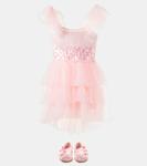 Платье из тюля с декором Petal Party Tutu Du Monde, Bubblegum - фото 2