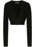 Dolce & Gabbana укороченный кардиган с V-образным вырезом, черный - фото
