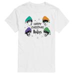 Футболка с рисунком Big & Tall The Beatles Happy Christmas Licensed Character, белый - фото
