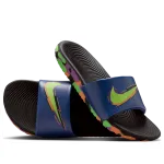 Шлепанцы (GS) Nike Kawa Slide SE 'Black Blue Void Green Strike' - фото 2