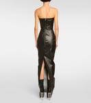 Джинсовое платье с бюстье Rick Owens, черный - фото 3