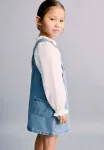 Детское джинсовое платье Mango Kids, Lichtblauw - фото 3
