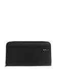 Кожаный кошелек на молнии Bally, черный - фото