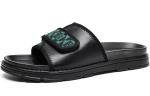 Шлепанцы мужские черный/зеленый Trumppipe - фото 2