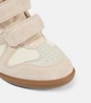 Бекетт замшевые кроссовки Isabel Marant, экрю - фото 5