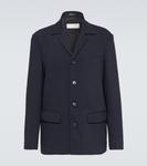 Однобортный пиджак Dries Van Noten, синий - фото