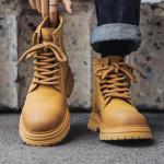 Мужские ботинки Cahhrrn X Martin Boot Men Beige Xiwencha - фото 6