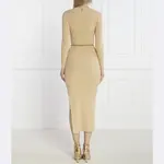 Платье с поясом Michael Kors, бежевый - фото 2