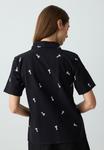 Блуза Jimmy Key SHORT SLEEVE PATTERNED, Black - фото 3