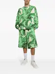 Спортивные шорты с принтом DOLCE & GABBANA, зеленый - фото 2