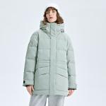 Женская утепленная куртка с капюшоном Kappa, birch белый-0114 - фото 7