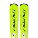 Горные лыжи Fischer RC4 Race + FS4 GW CA 80 [I] junior, желтый - фото
