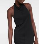 Платье макси Brynlee с вырезом халтер THE ROW, черный - фото 4