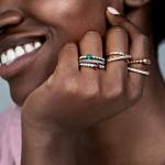 Кольцо Pandora Signature Sparkle & Hearts, серебро - фото 7