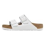 Сандалии Birkenstock Arizona Natural Leather, белый - фото