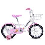 Велосипед детский MAX BIKE Nina 14", белый/розовый - фото
