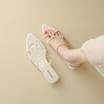 FIVE PLUS Женские противоскользящие шлепанцы бежевые, цвет Beige - фото 4