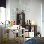 Стеллаж Ikea Kallax 42х147 см, черно-коричневый - фото 6