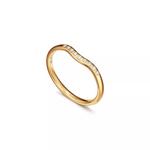 Кольцо Tiffany & Co. x Elsa Peretti Wedding Band, золото/бриллиант - фото 2