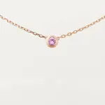 Колье Cartier d'Amour, розовое золото/сапфир - фото 2