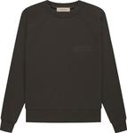 Толстовка Fear of God Essentials Raglan Crewneck 'Off Black', черный - фото 2