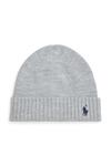 Детская шерстяная шапка Polo Ralph Lauren, серый - фото