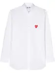 Рубашка с аппликацией Comme Des Garçons Play, белый - фото