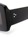 Rick Owens солнцезащитные очки-маска, черный - фото 3