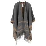 MaxMara Серый женский шерстяной платок, Gray - фото