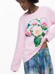 Desigual Лонгслив в розовом цвете - фото 5