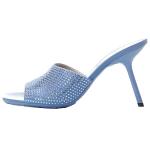 Шлепанцы женские синие Loewe - фото