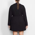 Халат Skims Soft Lounge, черный - фото 5