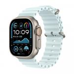 Ремешок Wepro Ocean для часов Apple Watch Series 11, 42 мм, голубой - фото