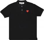 Поло Comme des Garçons PLAY Polo 'Black', черный - фото