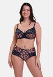 Брифы Sans Complexe Briefs, Imprimé Floral Marine Et Rouge/Mottled Dark Blue - фото 2