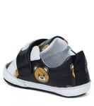 Детские кожаные кроссовки Moschino, черный - фото 2