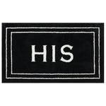 Mohawk Домашний вязаный коврик для ванной «Его» Mohawk Home, цвет Ebony - фото