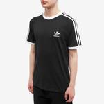 Футболка Adidas с 3 полосками, черный - фото 3