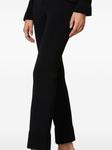 Расклешенные трикотажные брюки TWINSET, черный - фото 4