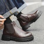 Челси Ботинки Мужские Weishibangwei, коричневый - фото 18