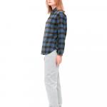 Рубашка Uniqlo Flannel Checked, синий - фото 8