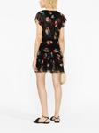Ulla Johnson платье мини Zina с графичным принтом, черный - фото 4