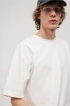 Футболка H&M Oversized Fit Cotton, белый - фото 6