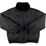 Пуховик Supreme x Burberry Shearling Collar Down Puffer Jacket 'Black', черный - фото