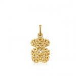 Подвеска Tous Bold Bear Small Texturized Bear, золото - фото