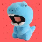 Мягкая игрушка милый Rex, высота 28 см HANGFOOK, синий - фото 8