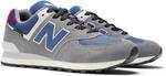 New Balance Мужские кроссовки 574 Vulc, Grey/Navy - фото 2