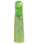 Платье макси из сетки Stella McCartney, Green Fluo - фото