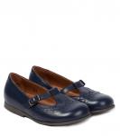 Кожаные балетки Pèpè, синий - фото